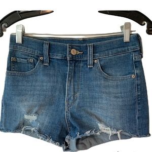 Levi’s Denim Jean Distressed shorts size 25 women’s Blue Summer
